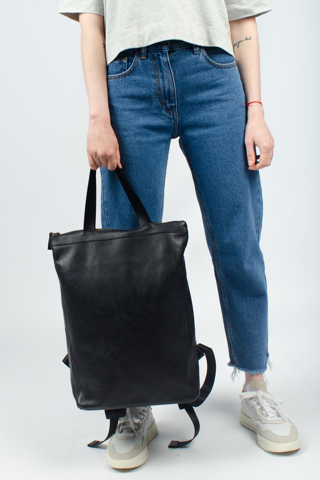 Рюкзак Solid Leather Black 