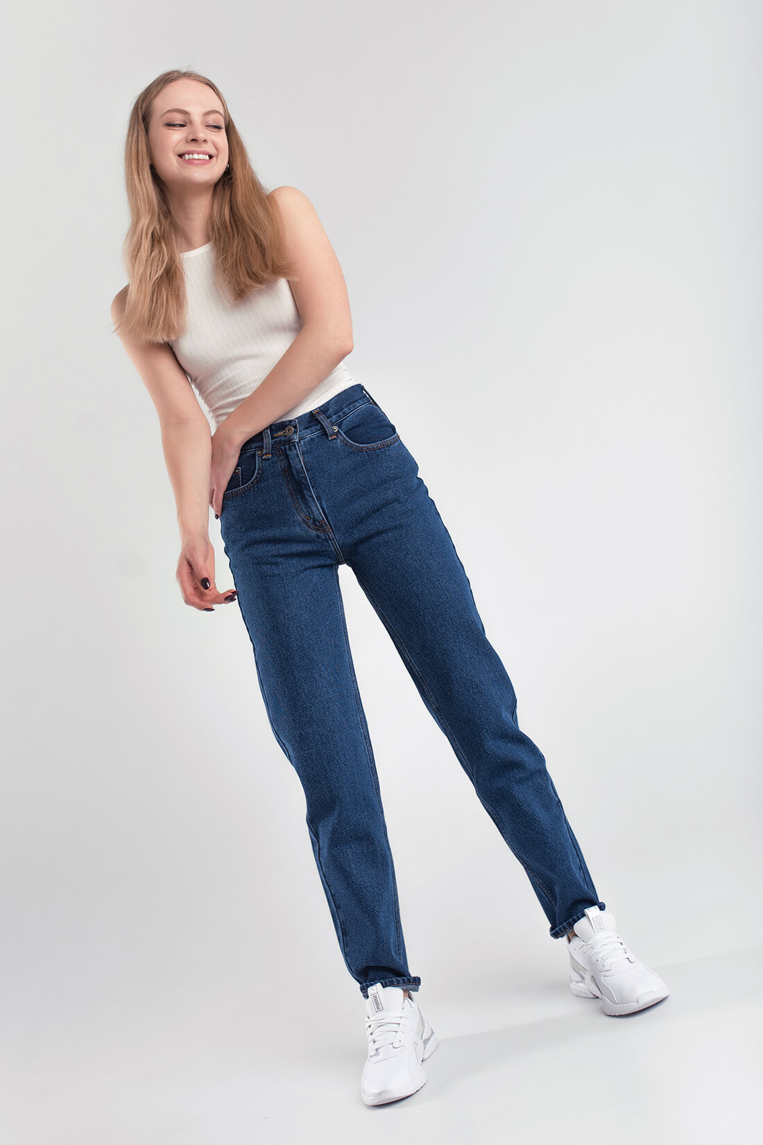 Джинсы Mom Jeans Dark