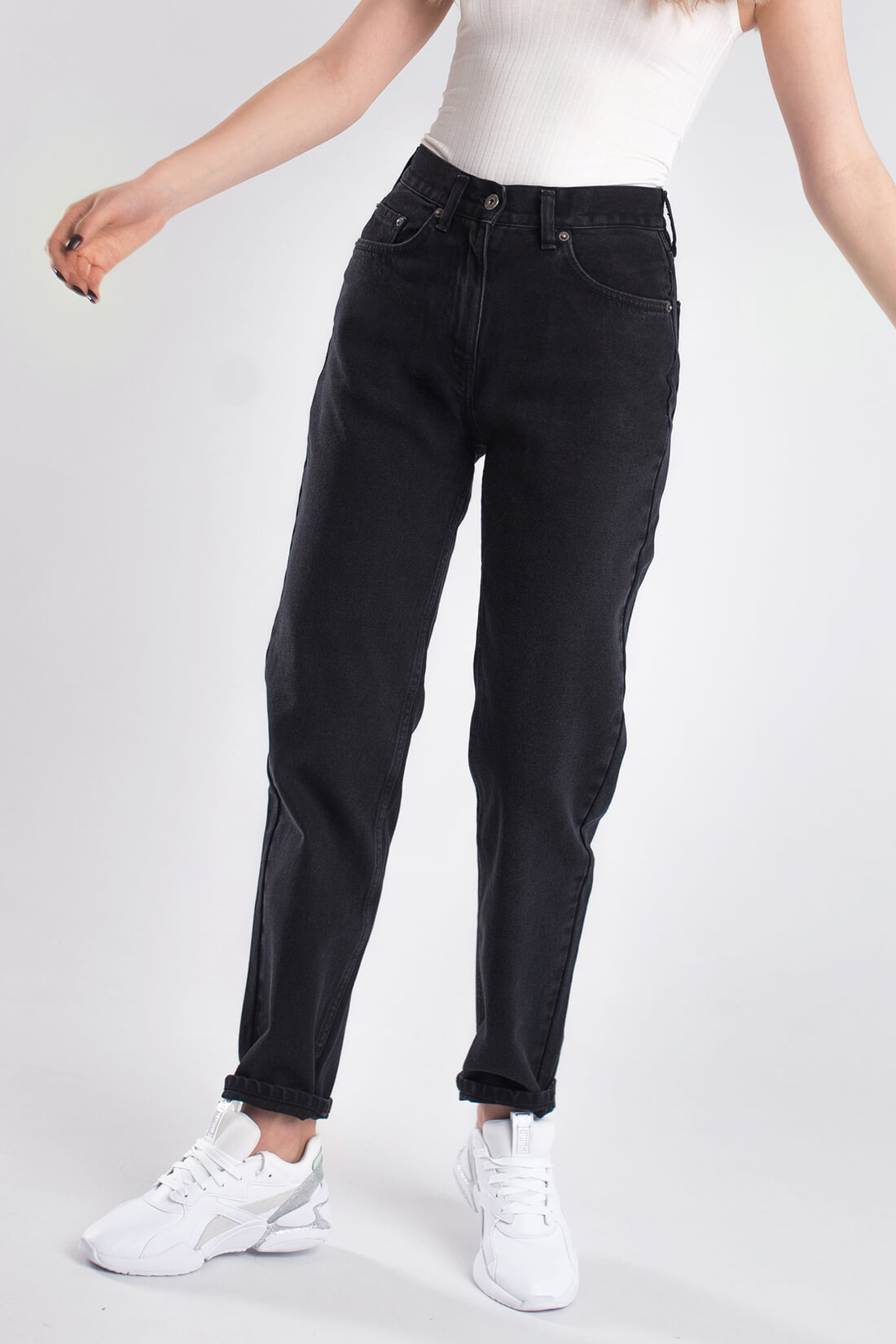 Джинсы Mom Jeans Gray