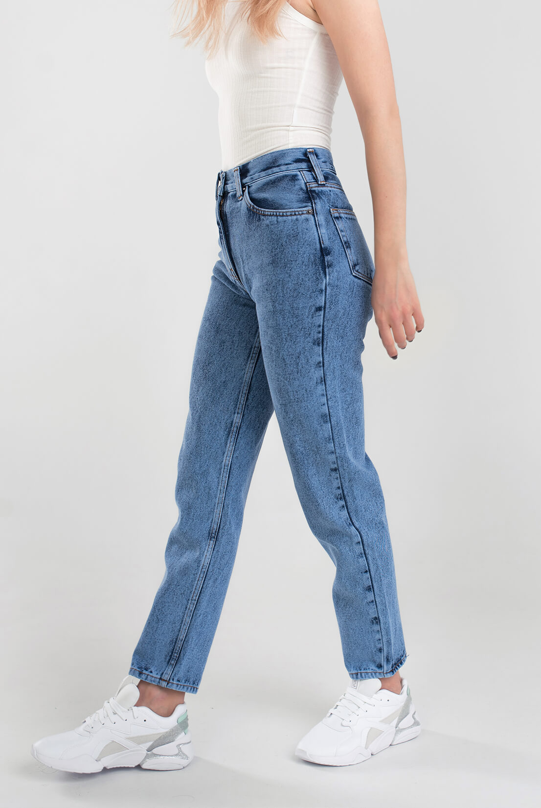 Джинсы Mom Jeans Marble