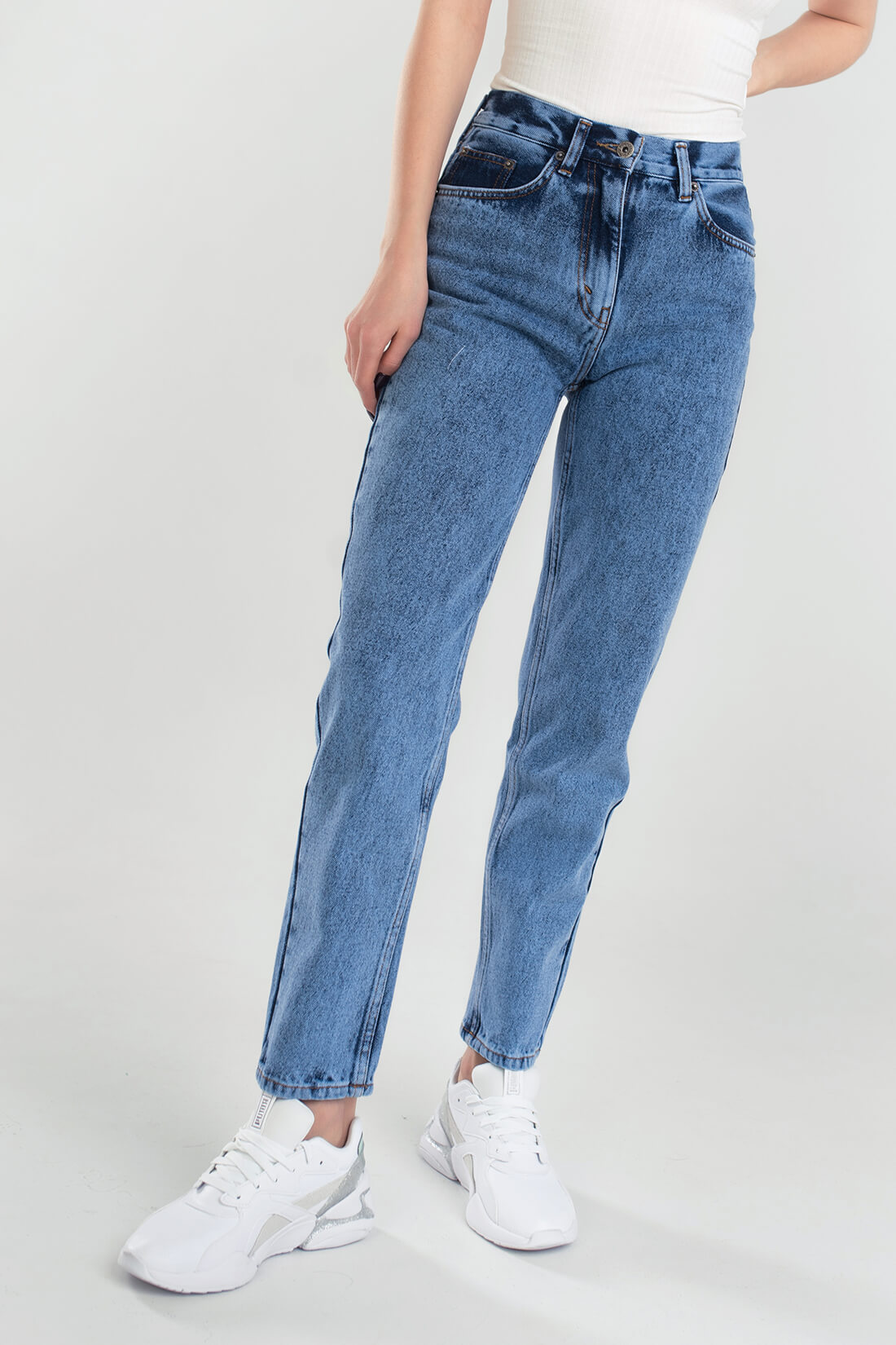 Джинсы Mom Jeans Marble