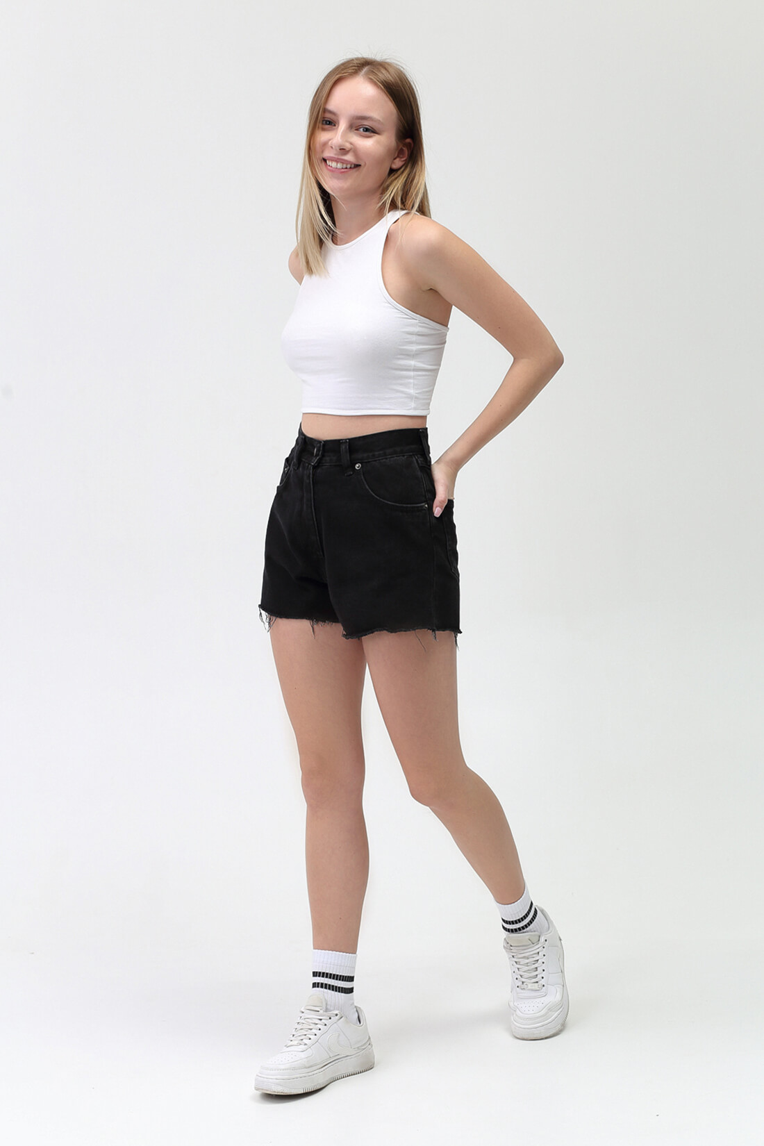 Шорты Cropped Gray